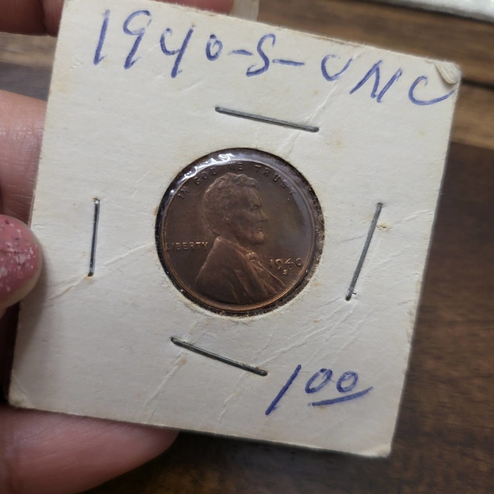 Rare 1940 Lincoln Wheat Penny No Mint Mark Very Rare Coin Collection Coins USA